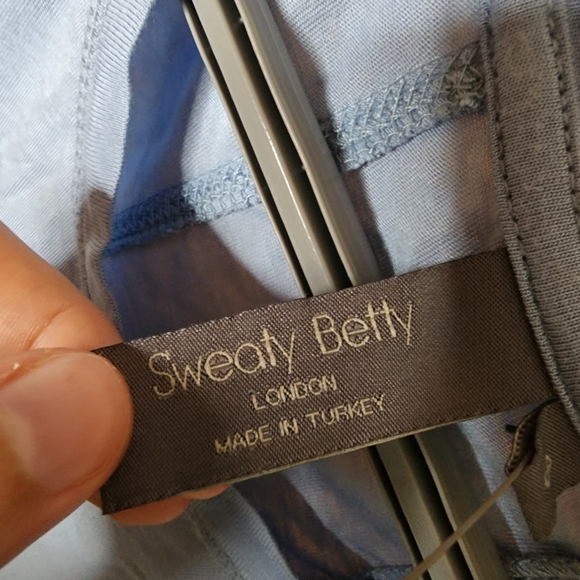 Sweaty Betty Bamboo Viscose Tank Top in blue oversiezed - Picture 2 of 6